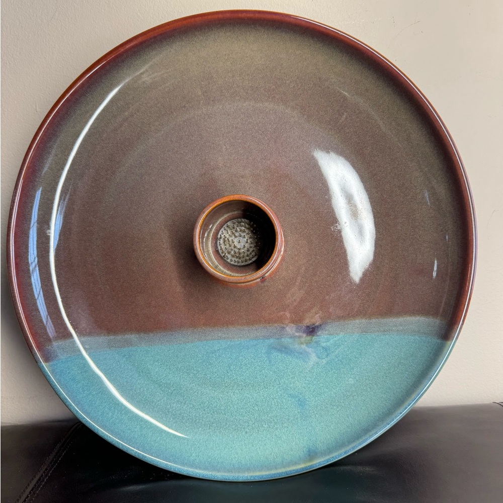 Ikebana Glazed Ceramic Vase INK inkogneto bowl